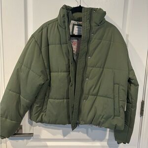 RVCA Olive Green Bomber Jacket